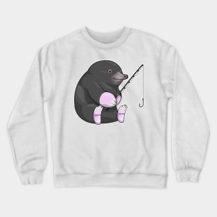 Mole Fisher Fishing rod Crewneck Sweatshirt